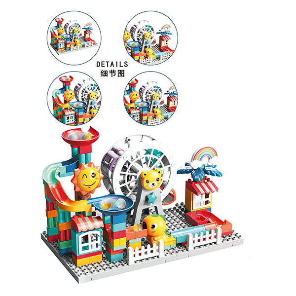 Ferris wheel slide ball building block