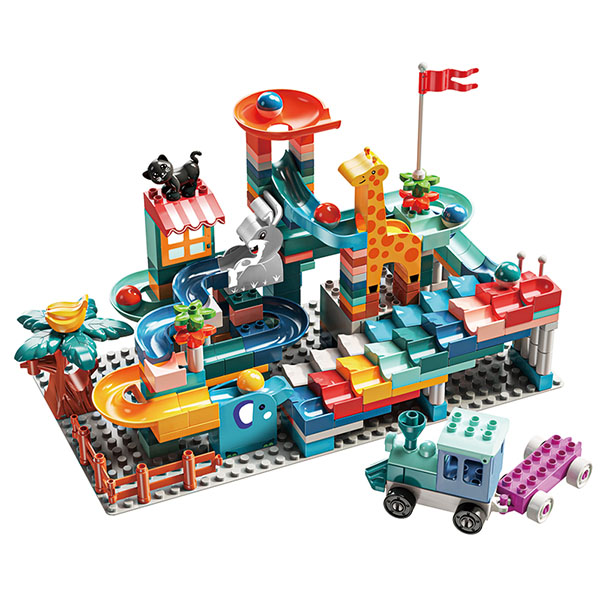 Electric dazzling ladder anial slide block building block