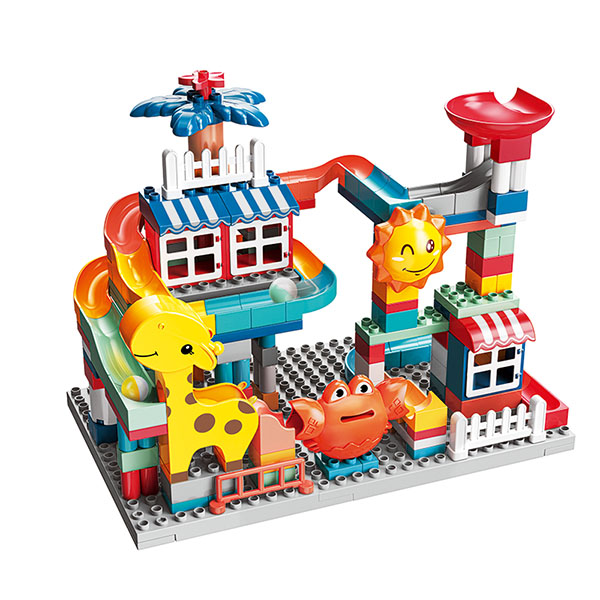 Giraffe animal silde grounder 213 pcs building block