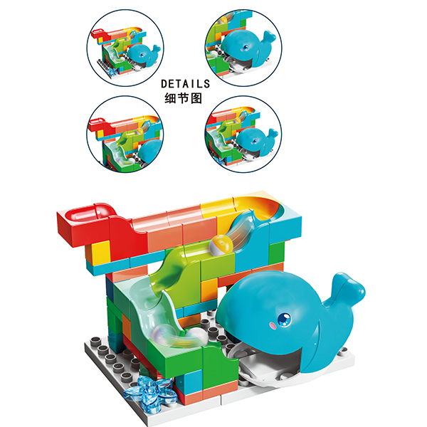 Whale slide buidling block 62 pcs