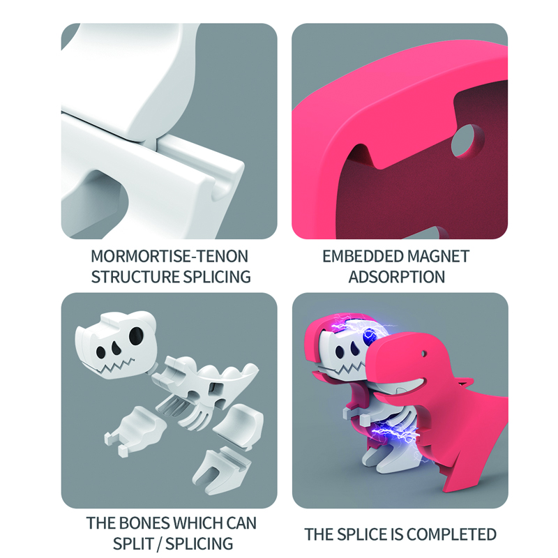 Try me steam toy diy assemble dinosaur magnet toys for kids HN928582