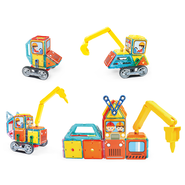 Educational diy building blocks set Magnetic 3D Building Blocks DIY puzzle toys